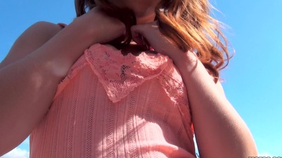 Inviting cutie Denisa Firmament enjoys sex act